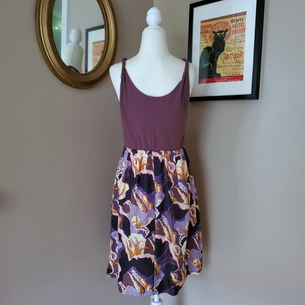 Anthropologie Lilka Silk Twist Detail Dress Medium - Picture 10 of 16